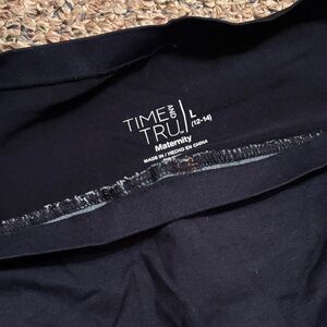 Time and Tru Black Maternity Top